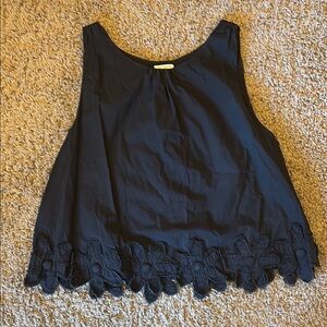 Kate Spade Sleeveless Top w/ Floral Hem